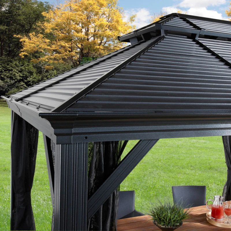 Tonnelle De Jardin Mykonos 299x364cm En Aluminium Thermolaqué – SOJAG – Image 6