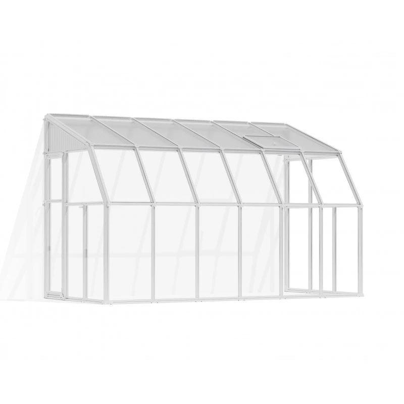 Véranda En PVC Et Polycarbonate Transparent 200x386cm Sun Room - Canopia By Palram – Image 2