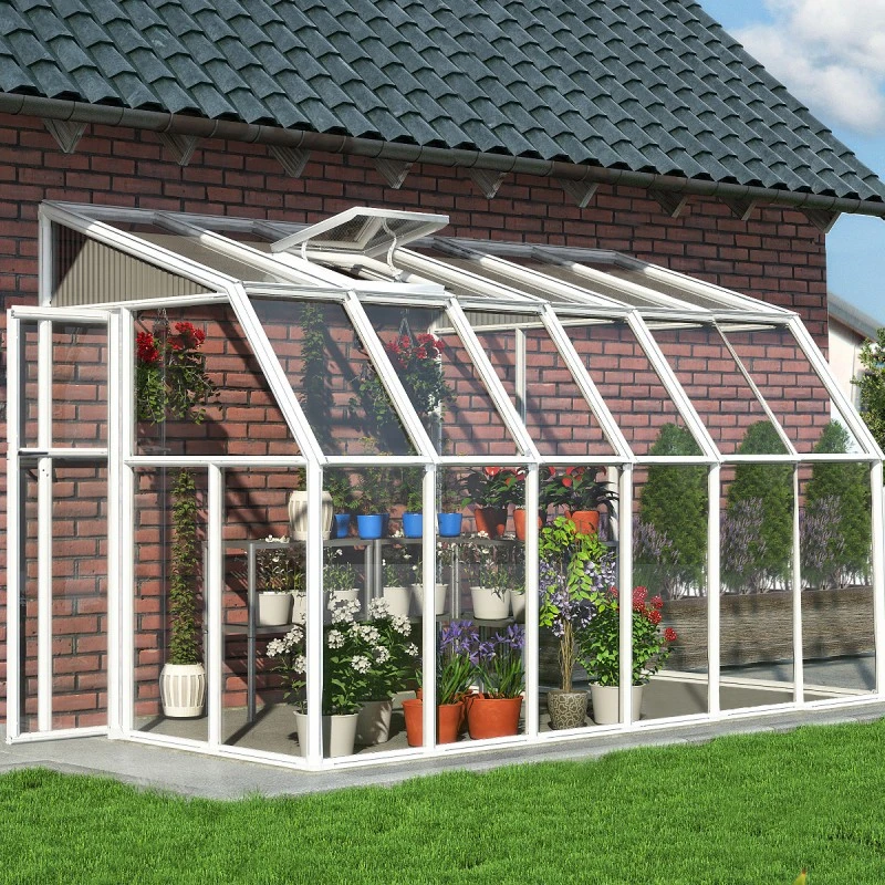 Véranda En PVC Et Polycarbonate Transparent 200x386cm Sun Room - Canopia By Palram